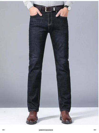 Men's Premium Stretch Straight-Leg Jeans