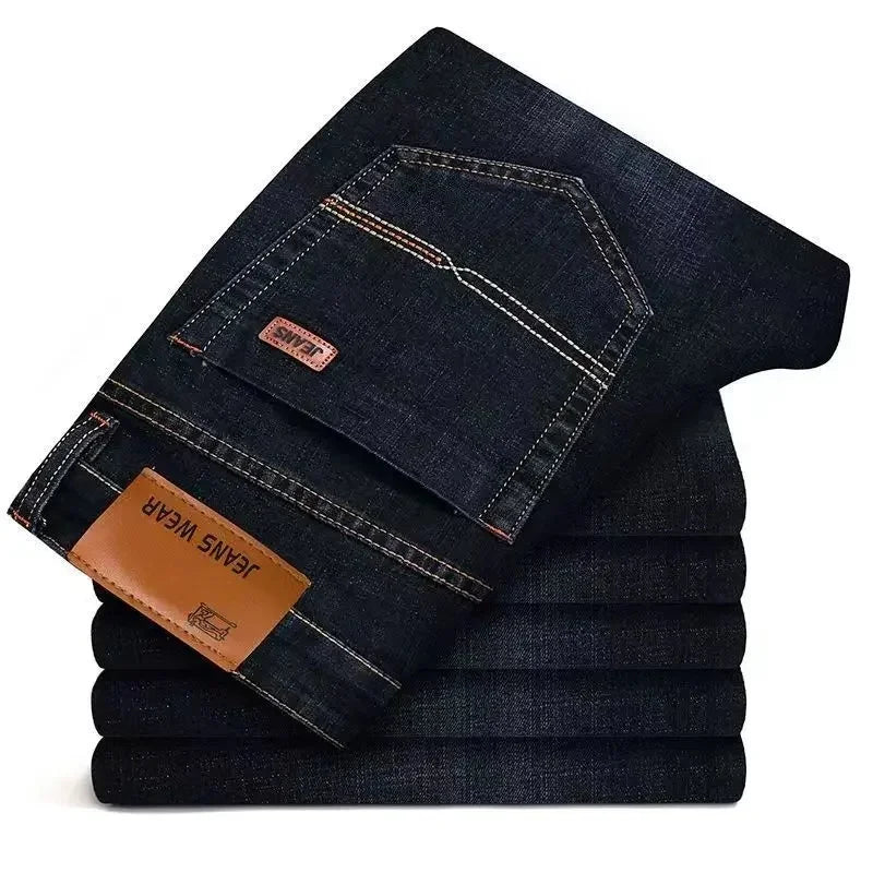 Men's Premium Stretch Straight-Leg Jeans