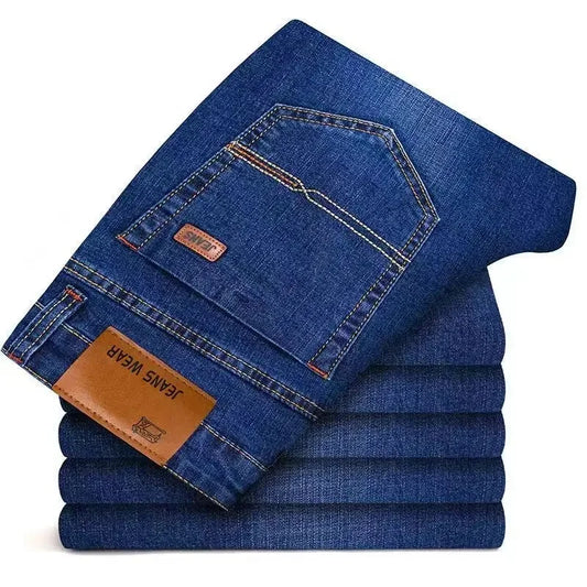 Men's Premium Stretch Straight-Leg Jeans