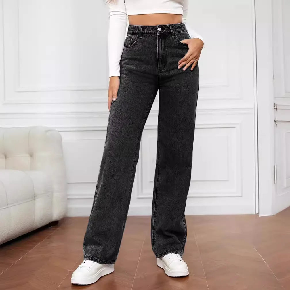 Retro Baggy High-Waisted Jeans