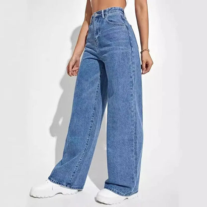 Retro Baggy High-Waisted Jeans