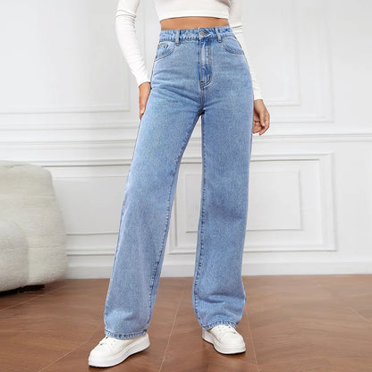 Retro Baggy High-Waisted Jeans